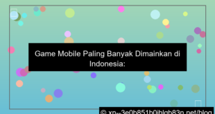 game mobile paling banyak dimainkan