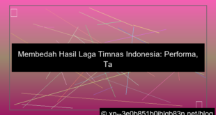 hasil laga timnas indonesia