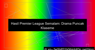 hasil premier league semalam