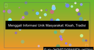informasi unik masyarakat