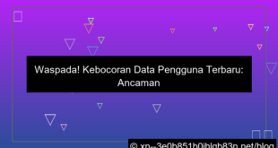 kebocoran data pengguna terbaru