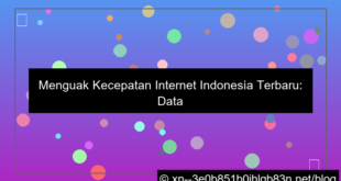 kecepatan internet indonesia terbaru