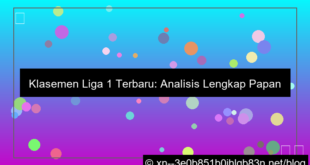 visual klasemen liga 1 terbaru
