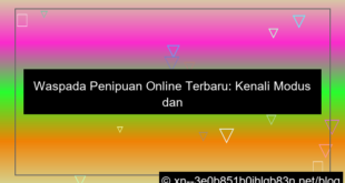 desain penipuan online terbaru