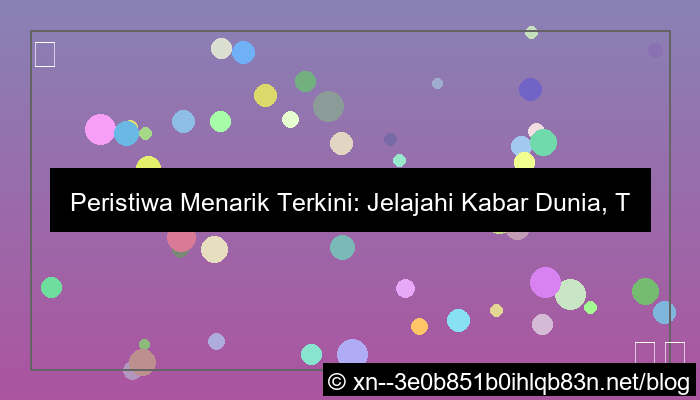 peristiwa menarik terkini