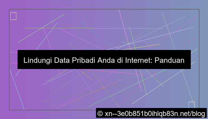 perlindungan data pribadi internet