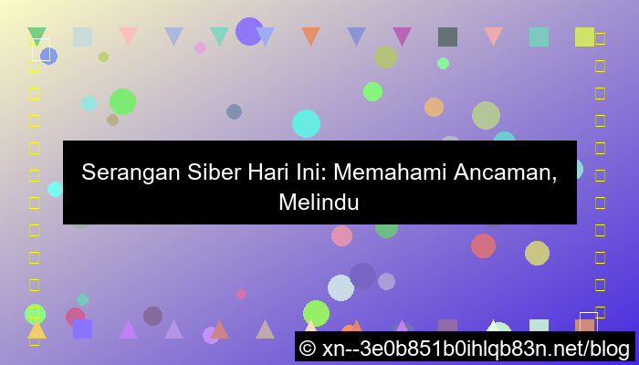 grafik serangan siber hari ini