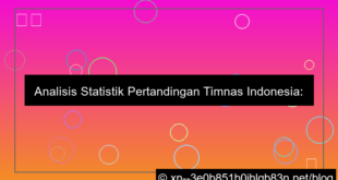 desain statistik pertandingan timnas indonesia
