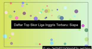 grafik top skor liga inggris terbaru