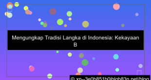 tradisi langka di indonesia