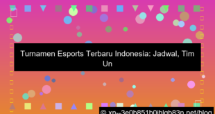 ilustrasi turnamen esports terbaru indonesia