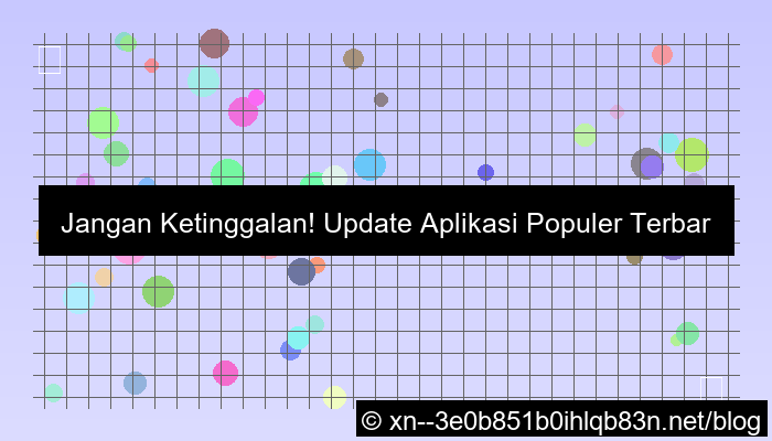 gambar update aplikasi populer terbaru