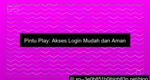pintu play akses login