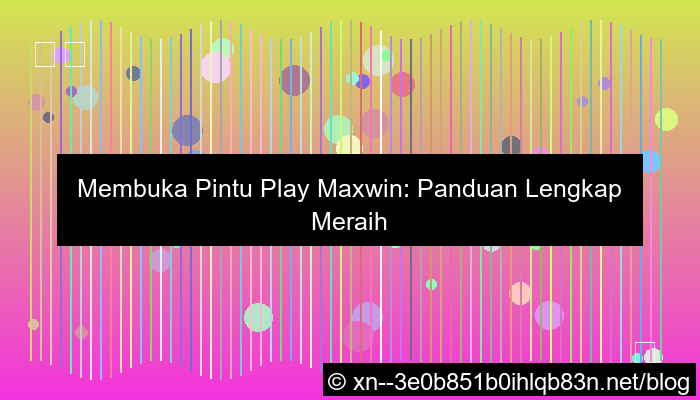 pintu play maxwin