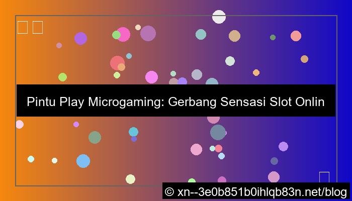 visual pintu play microgaming