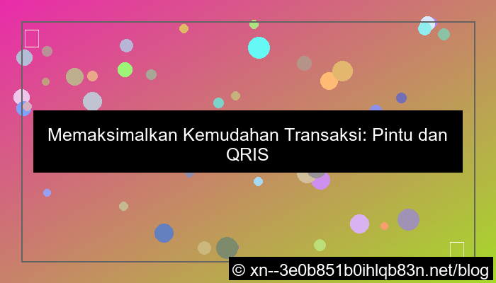 ilustrasi pintu play qris