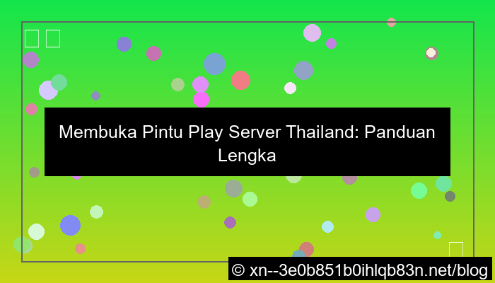 visual pintu play server thailand