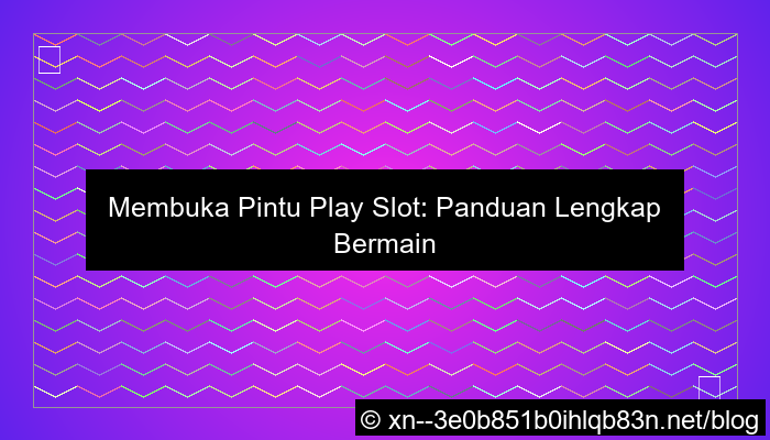 pintu play slot