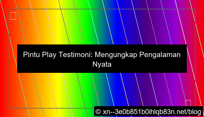 visual pintu play testimoni