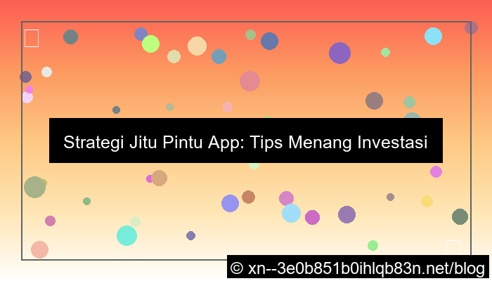 pintu play tips menang