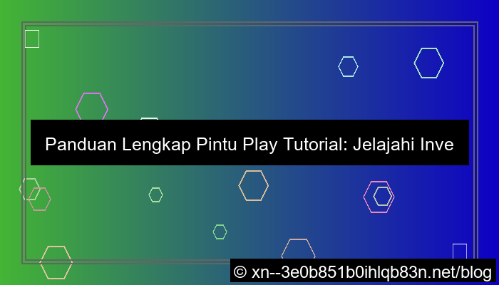 desain pintu play tutorial