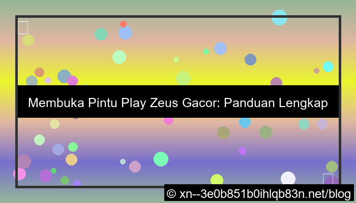ilustrasi pintu play zeus gacor