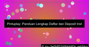 ilustrasi pintuplay daftar deposit instan