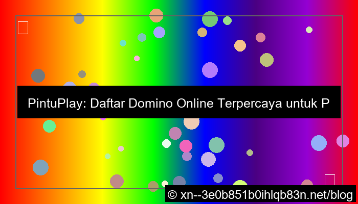 grafik pintuplay daftar domino online