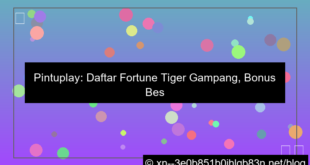 pintuplay daftar fortune tiger