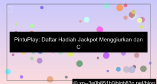 ilustrasi pintuplay daftar hadiah jackpot