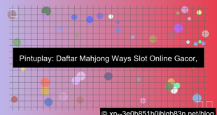 pintuplay daftar mahjong ways