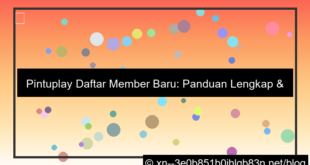 pintuplay daftar member baru