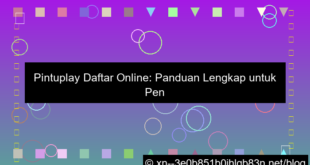 ilustrasi pintuplay daftar online
