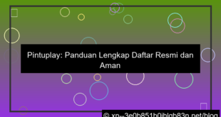 pintuplay daftar resmi dan aman
