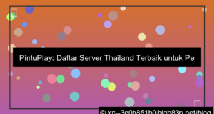 pintuplay daftar server thailand