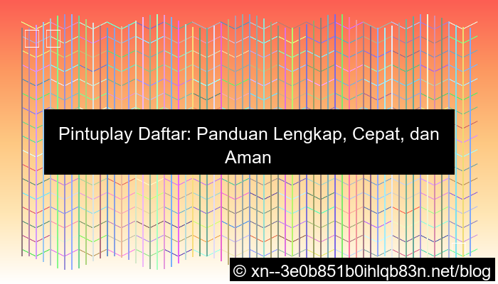 gambar pintuplay daftar