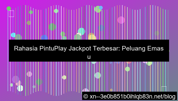 grafik pintuplay jackpot