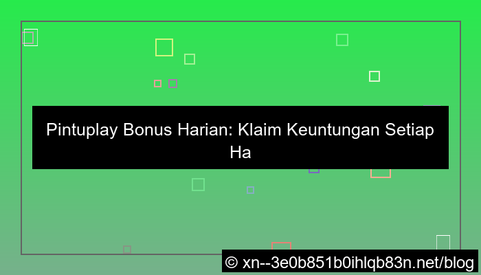 grafik situs pintuplay bonus harian