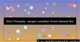 situs pintuplay event spesial