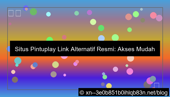 grafik situs pintuplay link alternatif