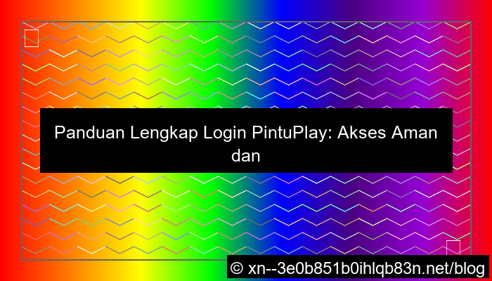 visual situs pintuplay login