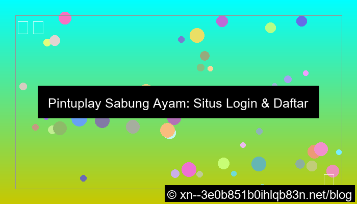 ilustrasi situs pintuplay sabung ayam