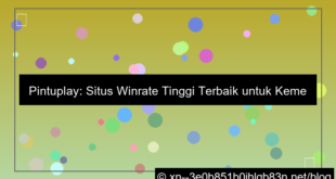 situs pintuplay winrate tinggi
