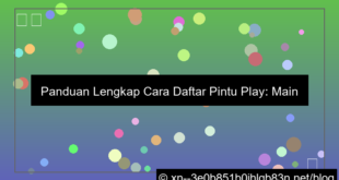 visual cara daftar pintu play