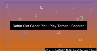 daftar slot gacor pintu play