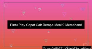 pintu play cepat cair berapa menit