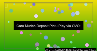 ilustrasi pintu play deposit via ovo