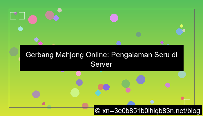 visual pintu play mahjong server thailand