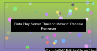 pintu play server thailand maxwin
