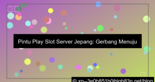 pintu play slot server jepang